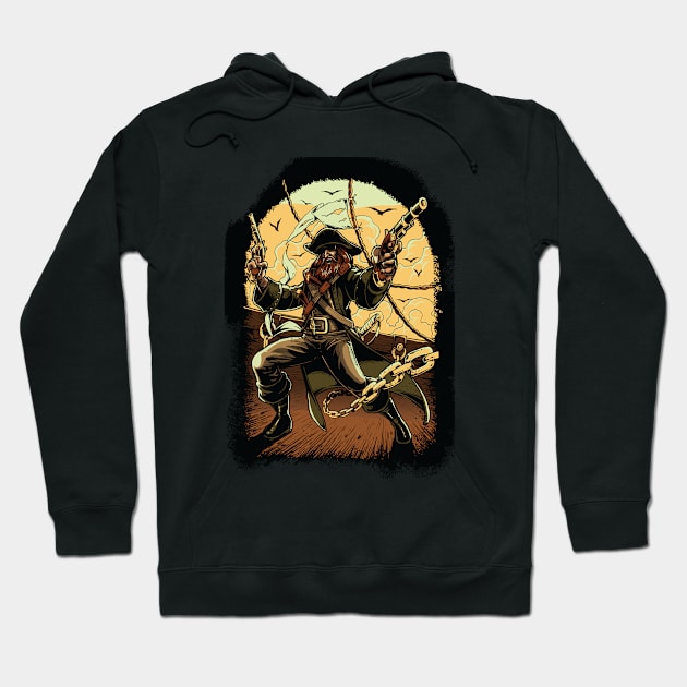 Pirate Weapons Chains Hoodie by Mako Design 